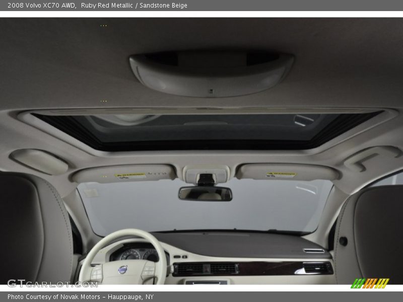 Ruby Red Metallic / Sandstone Beige 2008 Volvo XC70 AWD