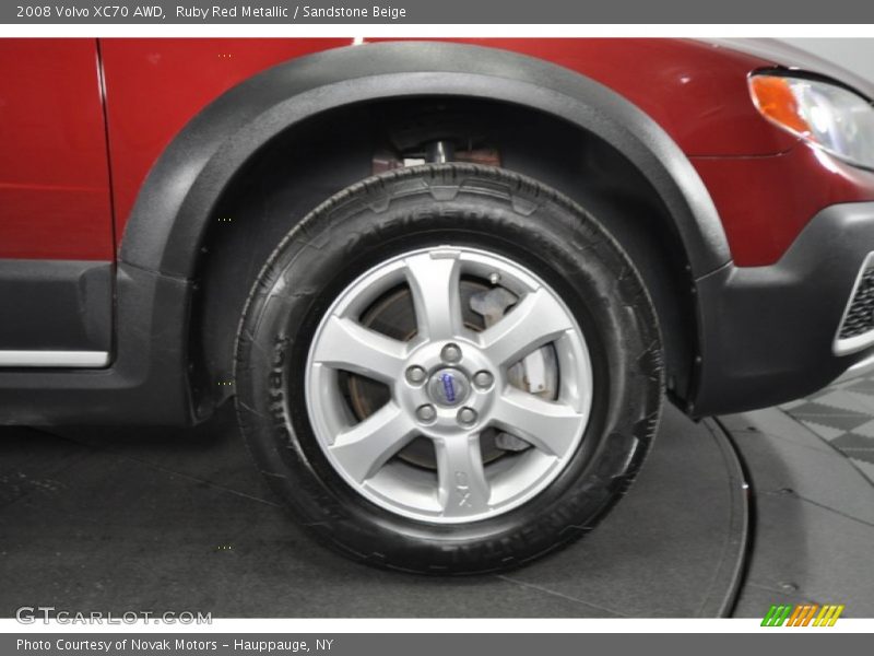 Ruby Red Metallic / Sandstone Beige 2008 Volvo XC70 AWD