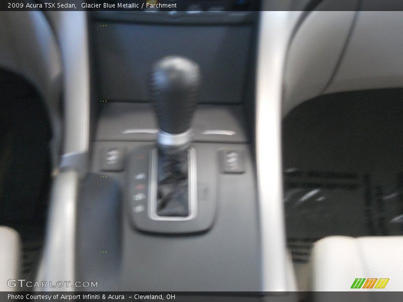 Glacier Blue Metallic / Parchment 2009 Acura TSX Sedan