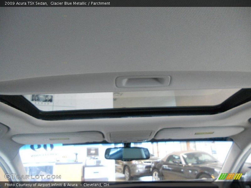 Glacier Blue Metallic / Parchment 2009 Acura TSX Sedan