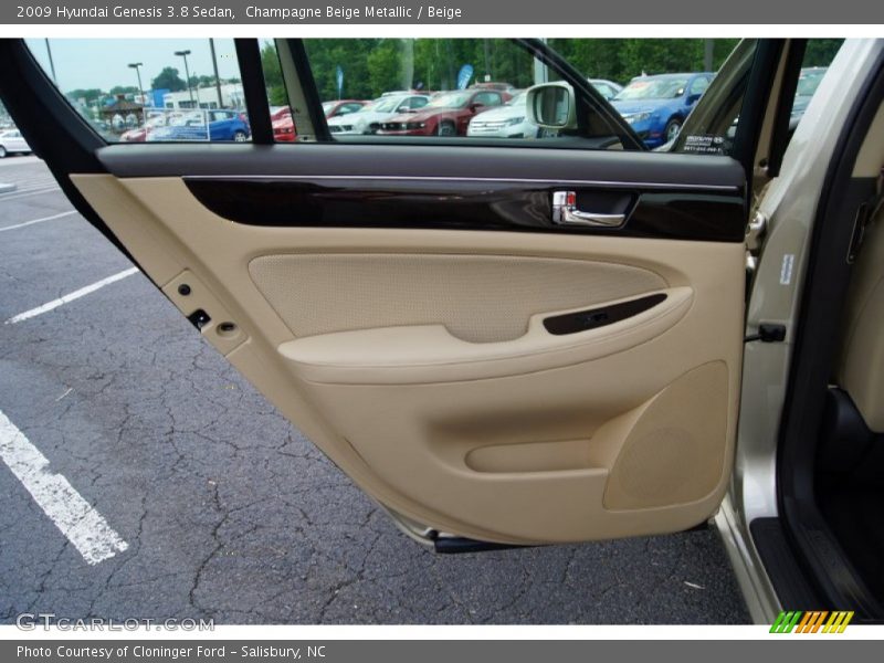 Champagne Beige Metallic / Beige 2009 Hyundai Genesis 3.8 Sedan