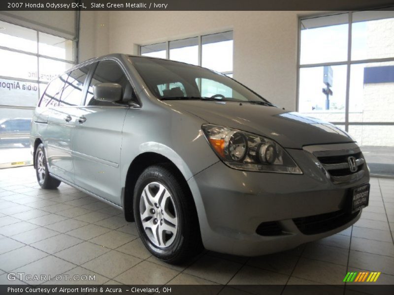 Slate Green Metallic / Ivory 2007 Honda Odyssey EX-L