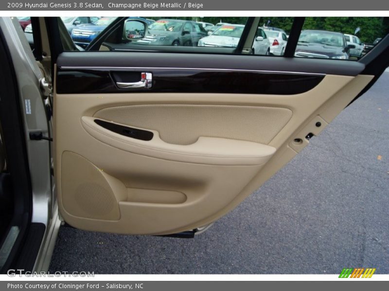 Champagne Beige Metallic / Beige 2009 Hyundai Genesis 3.8 Sedan