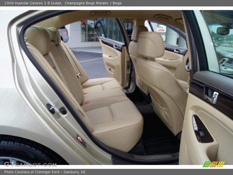 Champagne Beige Metallic / Beige 2009 Hyundai Genesis 3.8 Sedan