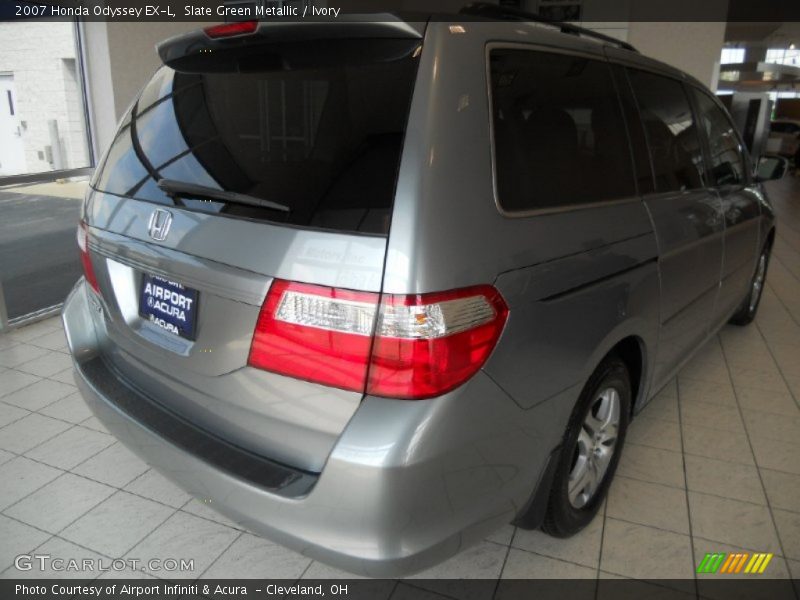 Slate Green Metallic / Ivory 2007 Honda Odyssey EX-L