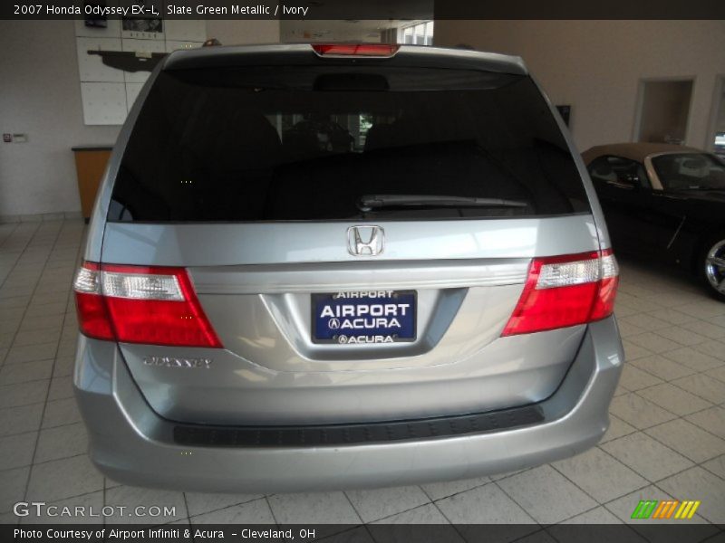 Slate Green Metallic / Ivory 2007 Honda Odyssey EX-L