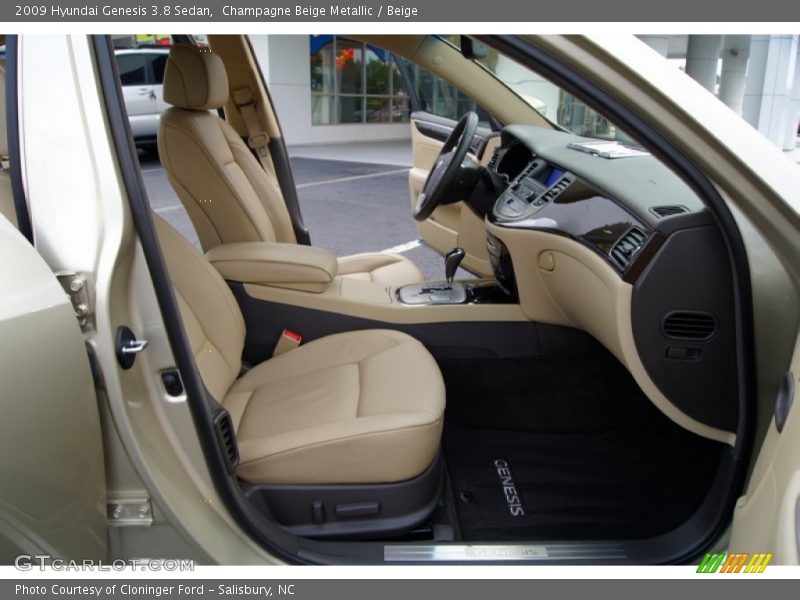 Champagne Beige Metallic / Beige 2009 Hyundai Genesis 3.8 Sedan