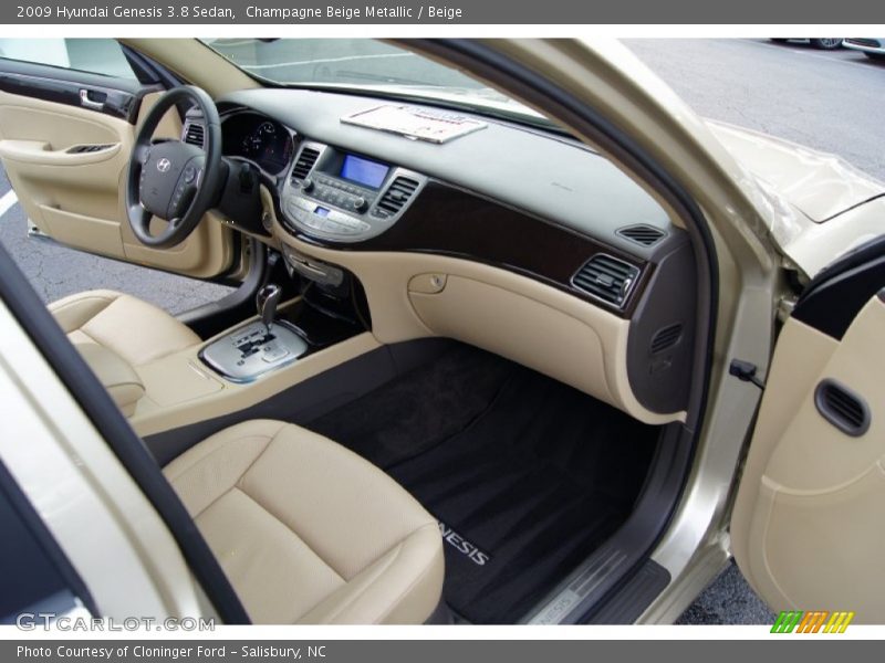 Champagne Beige Metallic / Beige 2009 Hyundai Genesis 3.8 Sedan