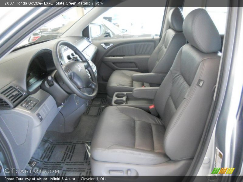 Slate Green Metallic / Ivory 2007 Honda Odyssey EX-L