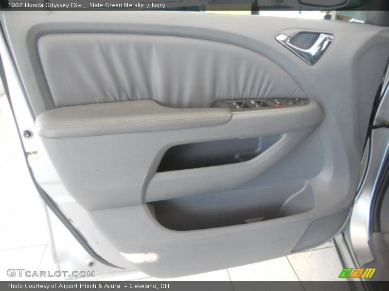 Slate Green Metallic / Ivory 2007 Honda Odyssey EX-L