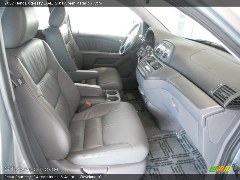 Slate Green Metallic / Ivory 2007 Honda Odyssey EX-L