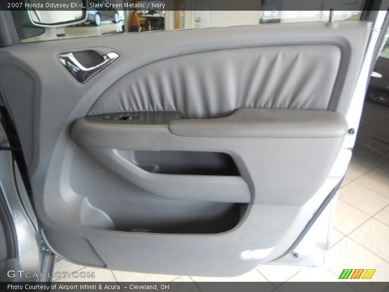 Slate Green Metallic / Ivory 2007 Honda Odyssey EX-L
