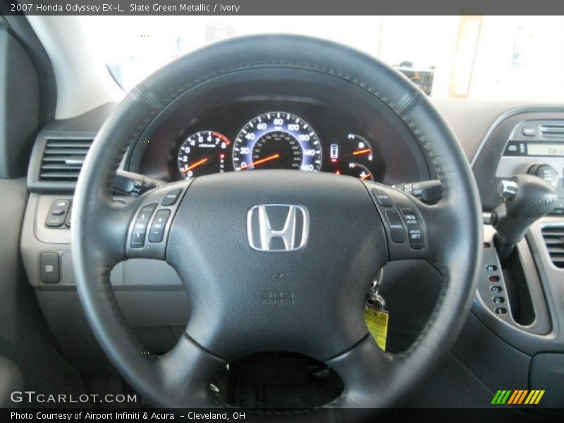 Slate Green Metallic / Ivory 2007 Honda Odyssey EX-L