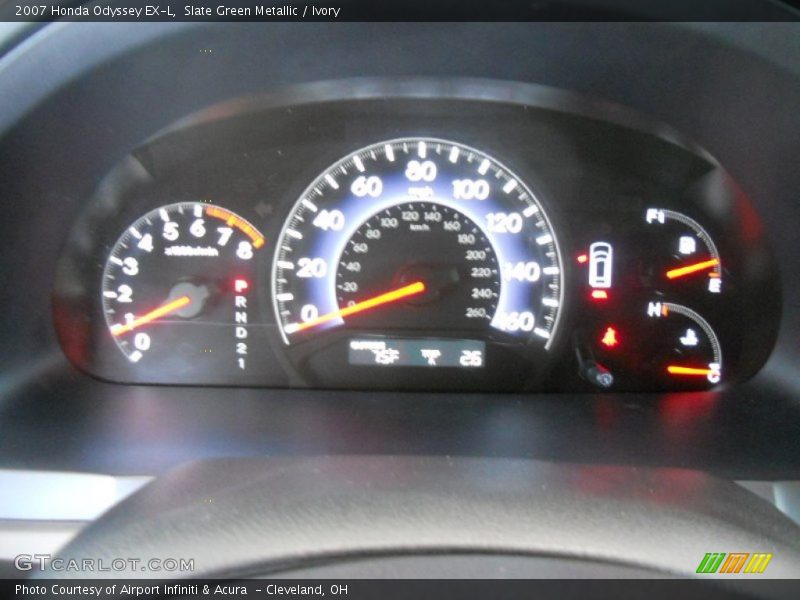 Slate Green Metallic / Ivory 2007 Honda Odyssey EX-L