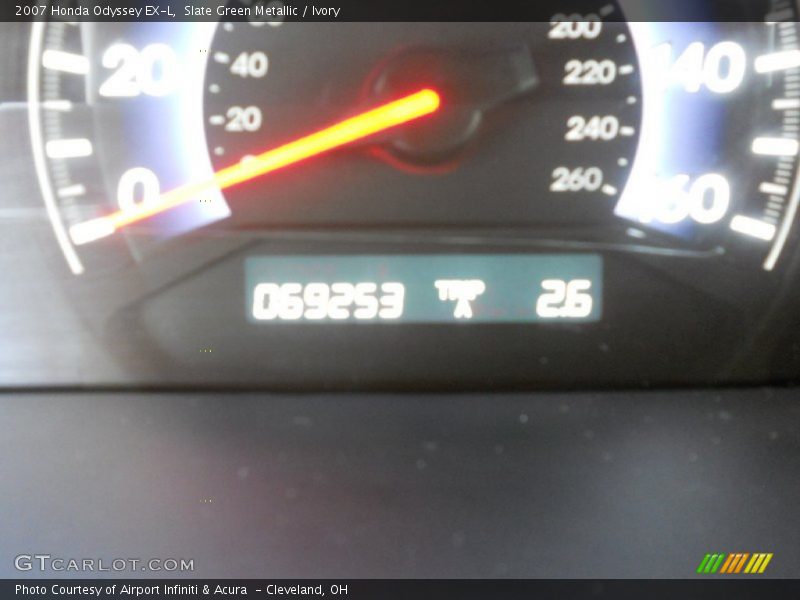 Slate Green Metallic / Ivory 2007 Honda Odyssey EX-L