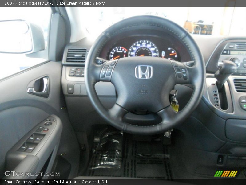 Slate Green Metallic / Ivory 2007 Honda Odyssey EX-L