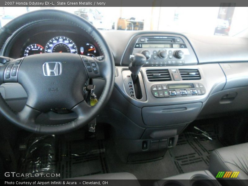 Slate Green Metallic / Ivory 2007 Honda Odyssey EX-L