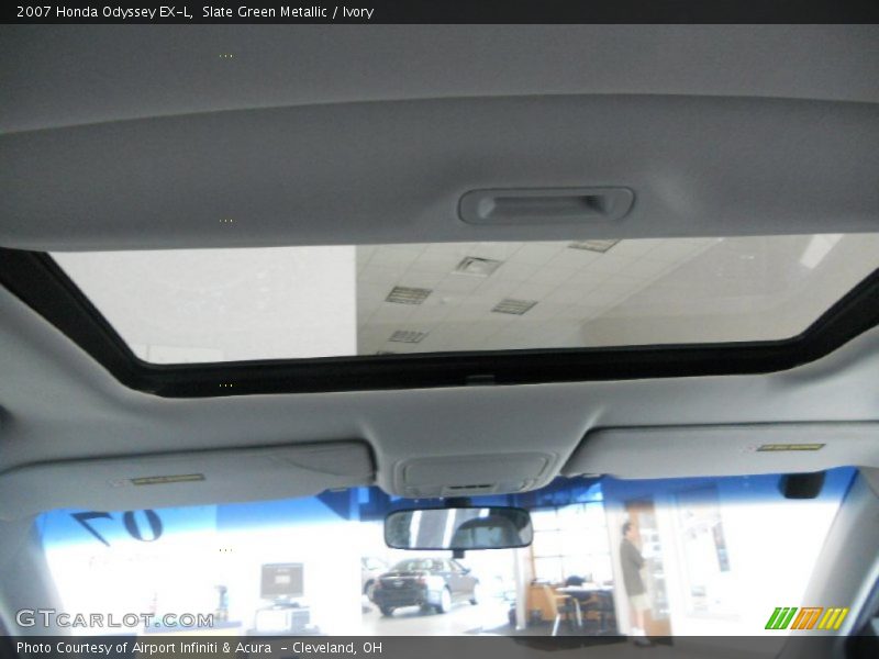 Slate Green Metallic / Ivory 2007 Honda Odyssey EX-L