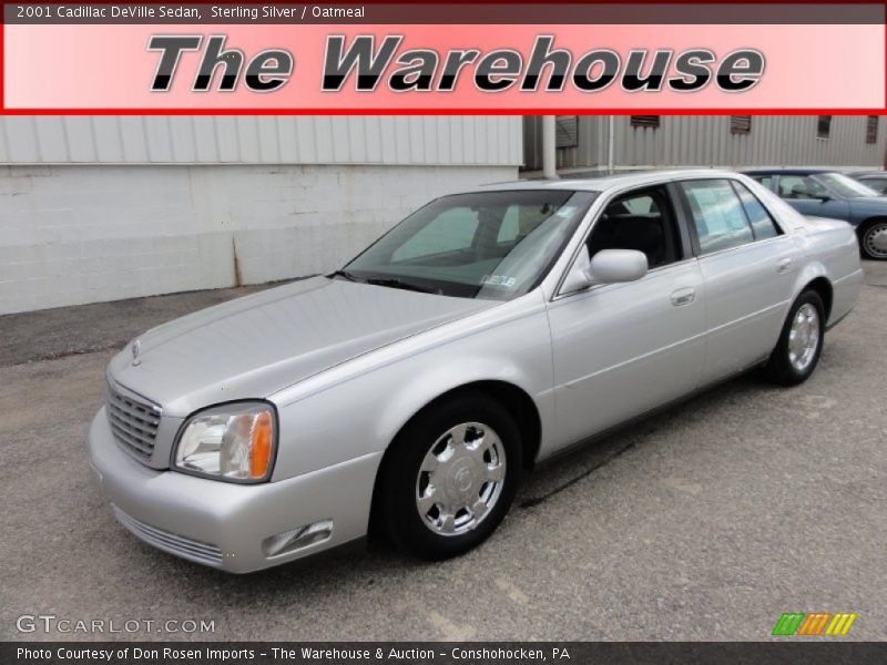 Sterling Silver / Oatmeal 2001 Cadillac DeVille Sedan