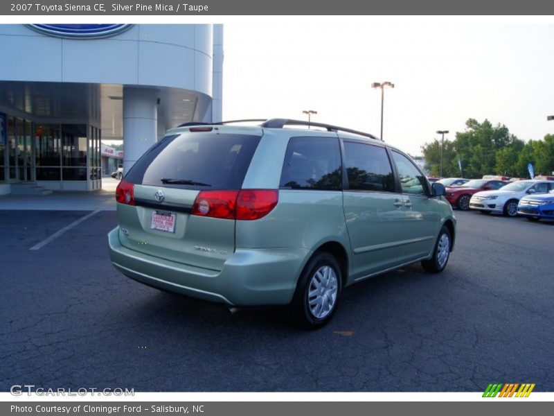 Silver Pine Mica / Taupe 2007 Toyota Sienna CE