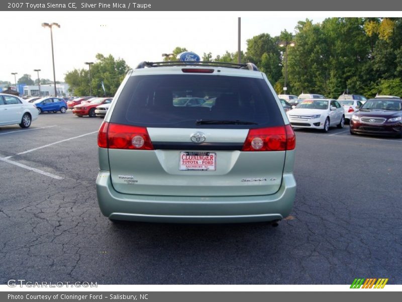 Silver Pine Mica / Taupe 2007 Toyota Sienna CE
