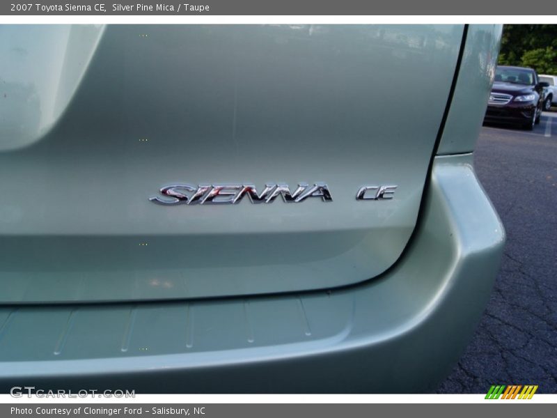 Silver Pine Mica / Taupe 2007 Toyota Sienna CE