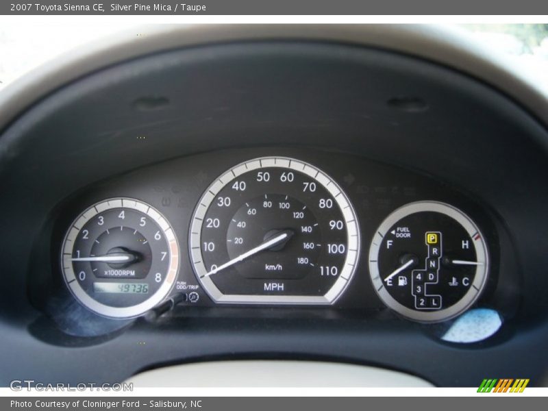 Silver Pine Mica / Taupe 2007 Toyota Sienna CE