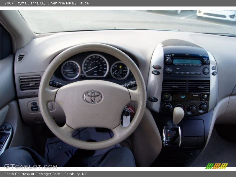 Silver Pine Mica / Taupe 2007 Toyota Sienna CE