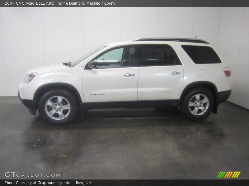 White Diamond Metallic / Ebony 2007 GMC Acadia SLE AWD