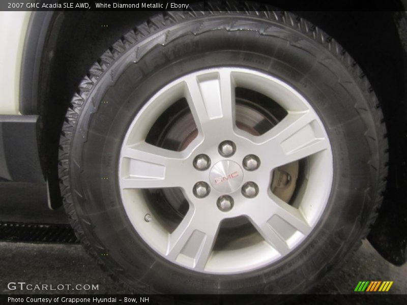White Diamond Metallic / Ebony 2007 GMC Acadia SLE AWD