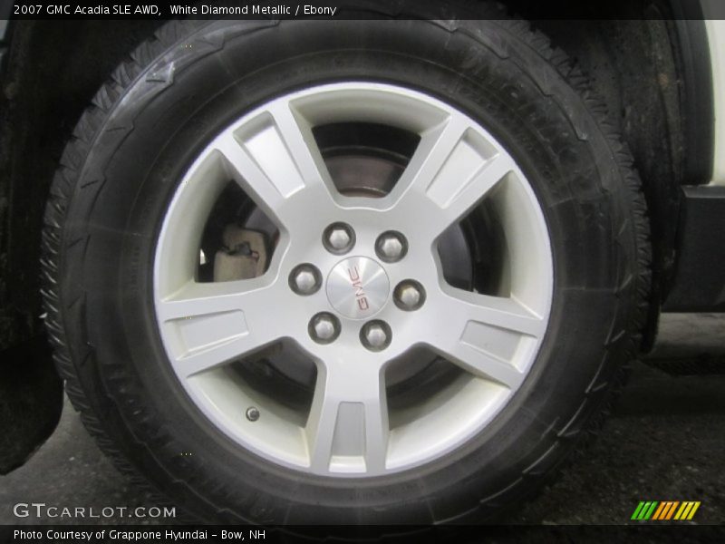 White Diamond Metallic / Ebony 2007 GMC Acadia SLE AWD