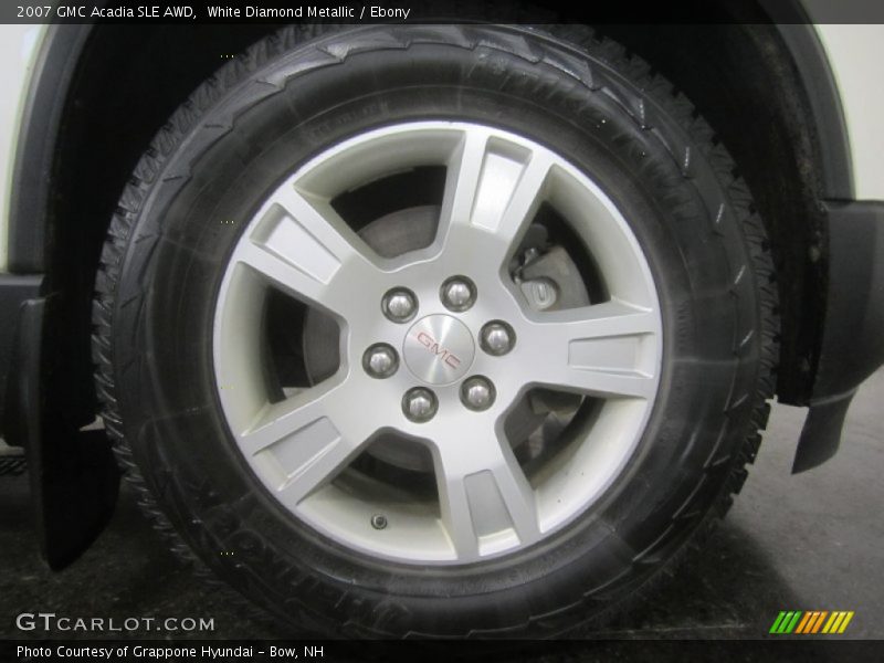 White Diamond Metallic / Ebony 2007 GMC Acadia SLE AWD