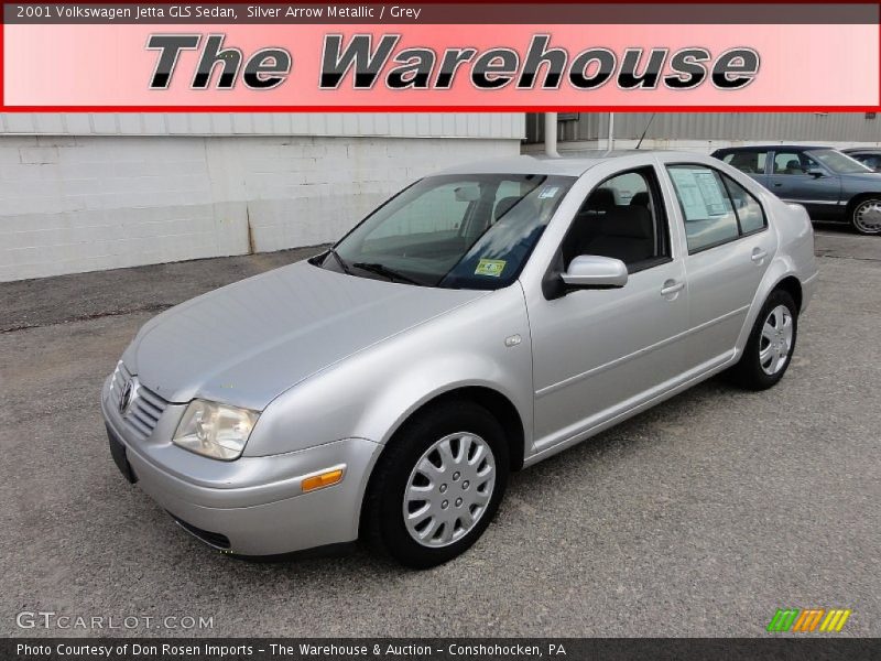 Silver Arrow Metallic / Grey 2001 Volkswagen Jetta GLS Sedan