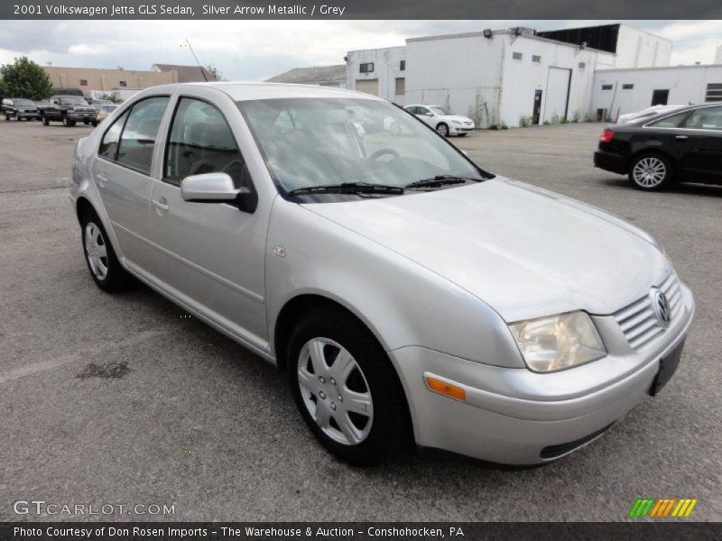 Silver Arrow Metallic / Grey 2001 Volkswagen Jetta GLS Sedan