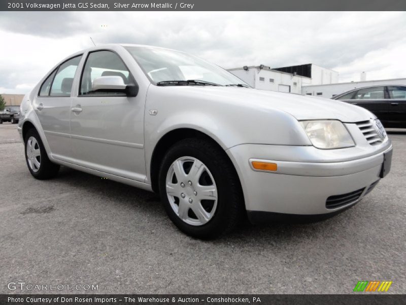 Silver Arrow Metallic / Grey 2001 Volkswagen Jetta GLS Sedan