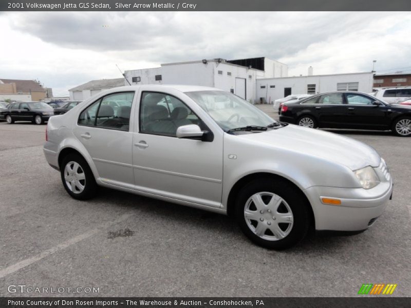 Silver Arrow Metallic / Grey 2001 Volkswagen Jetta GLS Sedan