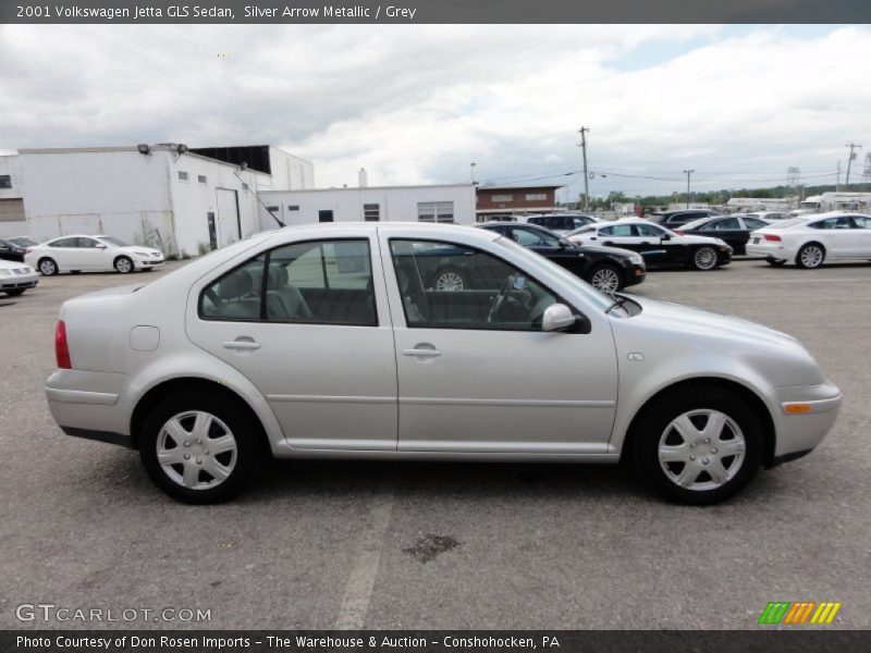Silver Arrow Metallic / Grey 2001 Volkswagen Jetta GLS Sedan