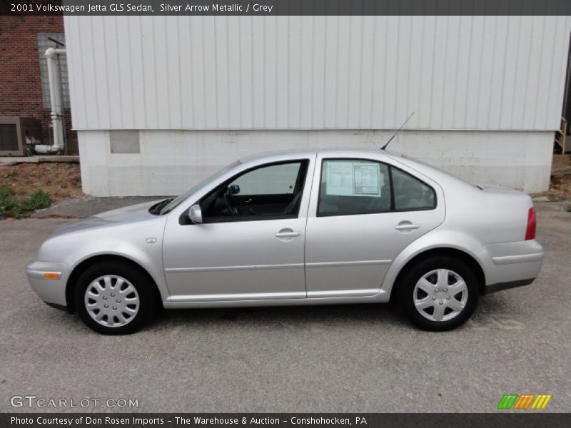 Silver Arrow Metallic / Grey 2001 Volkswagen Jetta GLS Sedan
