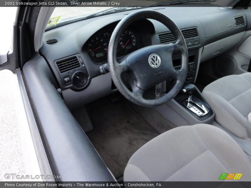 Silver Arrow Metallic / Grey 2001 Volkswagen Jetta GLS Sedan