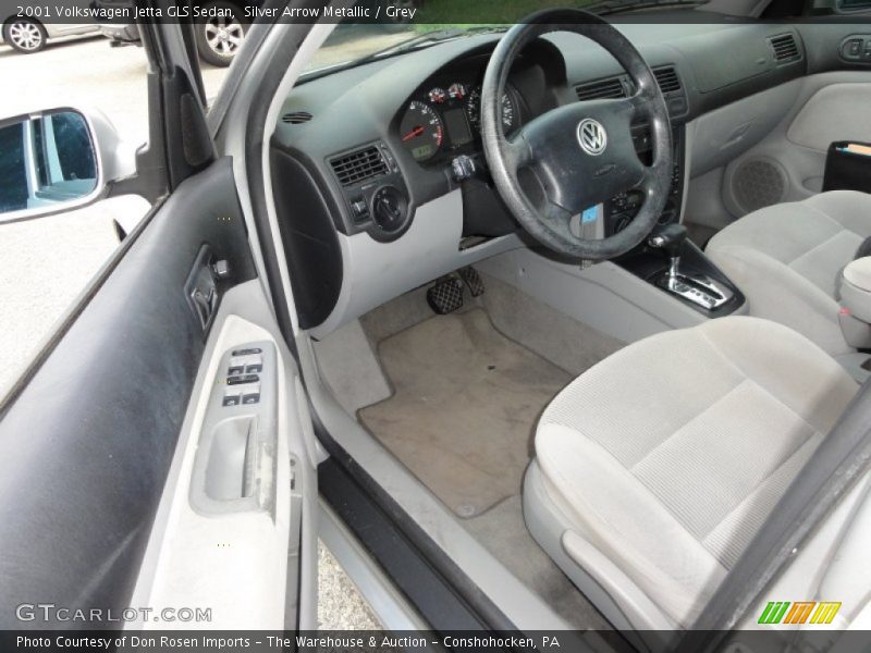 Silver Arrow Metallic / Grey 2001 Volkswagen Jetta GLS Sedan