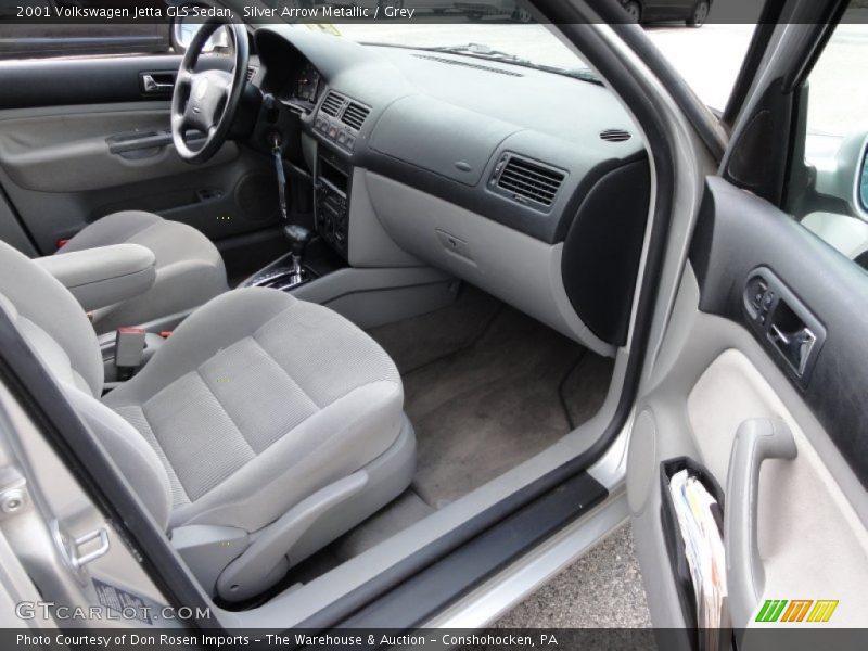 Silver Arrow Metallic / Grey 2001 Volkswagen Jetta GLS Sedan