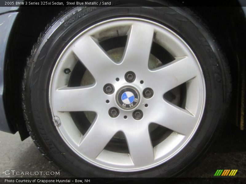 Steel Blue Metallic / Sand 2005 BMW 3 Series 325xi Sedan