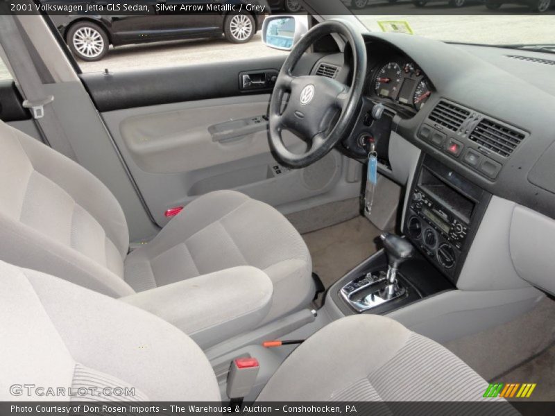 Silver Arrow Metallic / Grey 2001 Volkswagen Jetta GLS Sedan
