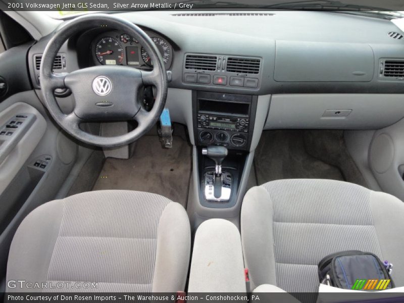 Silver Arrow Metallic / Grey 2001 Volkswagen Jetta GLS Sedan