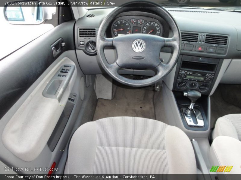 Silver Arrow Metallic / Grey 2001 Volkswagen Jetta GLS Sedan