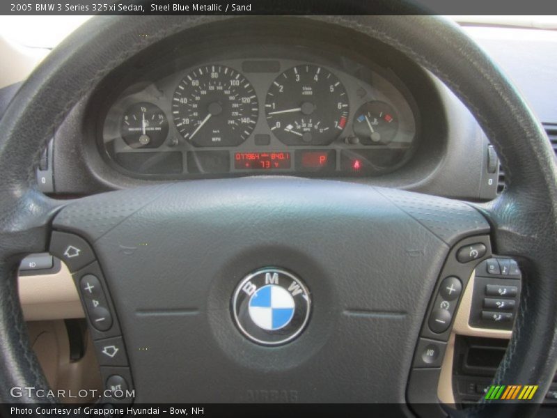 Steel Blue Metallic / Sand 2005 BMW 3 Series 325xi Sedan