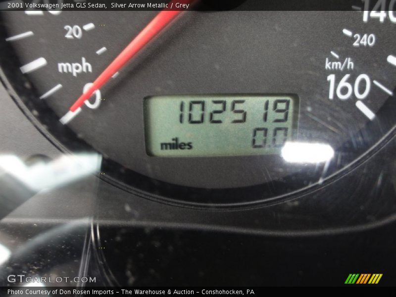 Silver Arrow Metallic / Grey 2001 Volkswagen Jetta GLS Sedan