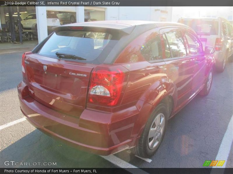 Inferno Red Crystal Pearl / Dark Slate Gray 2009 Dodge Caliber SE