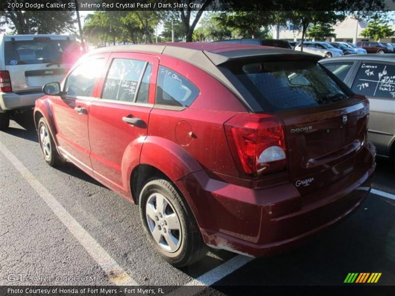 Inferno Red Crystal Pearl / Dark Slate Gray 2009 Dodge Caliber SE