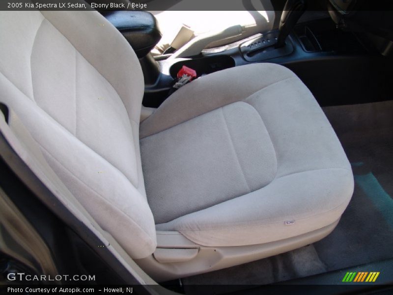 Ebony Black / Beige 2005 Kia Spectra LX Sedan